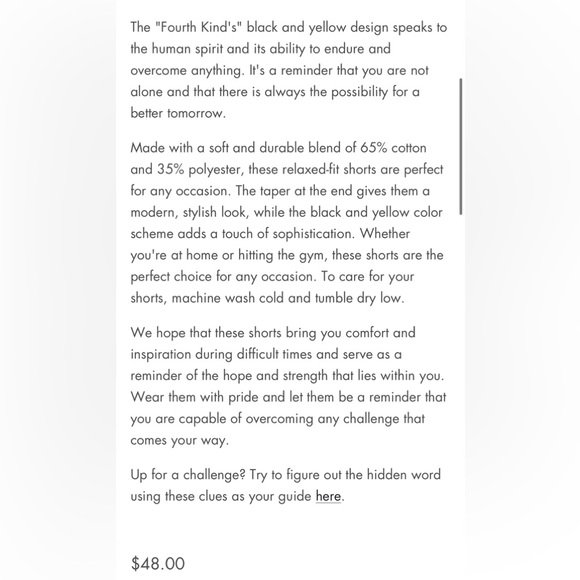 We Are Dark shorts, men’s M, Unisex Size L, cotton, Black-warm fleece inner - Picture 3 of 8